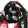 Skull Butterflies Pure Silk Scarf