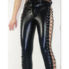 Gothic Black Sexy Side Pants