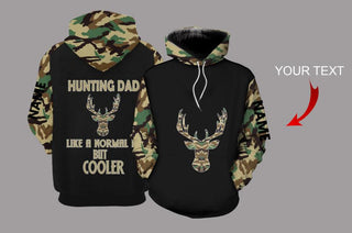 Gift For Hunting Lover Gift For Dad Hunting Dad Personalized US Unisex Size Hoodie