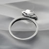 Romantic Skull Black Rose Engagement Ring