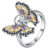 Skull Butterfly Ring - designfullprint