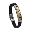 Silicone Stainless Steel Pirate Skull Bracelets