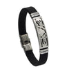 Silicone Stainless Steel Pirate Skull Bracelets