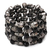 Skull Elastic Cuff Bracelet - designfullprint