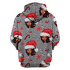 Black Pride Gray Christmas Black Girl Hoodie