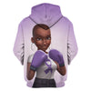 Purple Lupus Fibromyalgia Cancer Melanin Warrior Awareness Hoodie