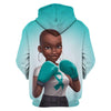 Teal Melanin Warrior Awareness Hoodie