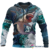 Gift For Hunting Lover Fishing Gifts Shark Hunting Fishing Anchor Unisex Hoodie HG