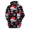 Skull Gift Multi-Color Christmas Skull US Unisex Size Pullover Hoodie