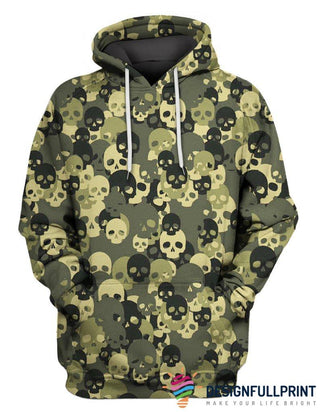 Skull Gift Skull Camo Unisex Hoodie LN