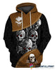 Skull Gift Skull Dark Art Mix Logo Unisex Hoodie LN
