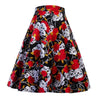 Skull Flower Printing Skirts - designfullprint