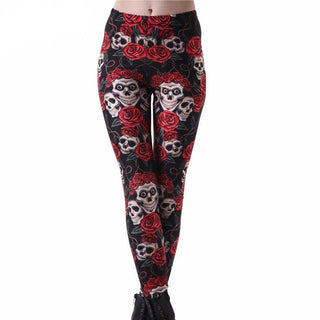 Women's Skull Leggings - designfullprint