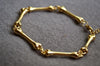 Golden Skeleton Skull Hand Bone Bracelet