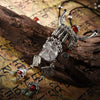 Crystal Hyperbole Maya Skull Necklace