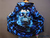 Skull Gift The Skull Scream Blue Eyes Skulls Multi Types Personalized Pullover Zipup Hoodie Long Sleeve Shirt Long Coat