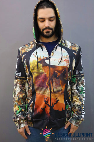 Gift For Hunting Lover Deer Hunting Personalized Pullover Zipup, Deer Sweatshirt, Long Coat Tshirt DR