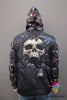Skull Gift Red Eyes Screaming Skull Multi Types Personalisierter Pullover Hoodie mit Reißverschluss, Langarmhemd und Langmantel Unisex Größe SK Sweatshirt Hoodie