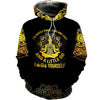 Gift For Hippie Im Mostly Peace Love And Light And A Little Go Personalized Unisex Hoodie