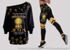 Gift For Christian Jesus Love For Me The True Strength Of My Life Off Shoulder Long Sleeves Top and Leggings Set HG