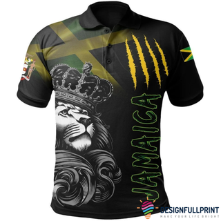 Jamaica Pride Lion King Polo Shirt NHD