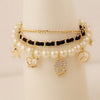 Multi-Layer Crown Star Pearl Skull Bracelet