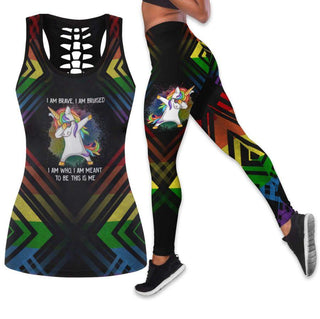 Pride Gift For LGBT Unicorn LGBT Tank Top And Leggings Set