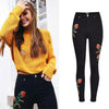 High Waist Mujer Black Skinny Jeans