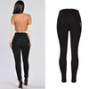 High Waist Mujer Black Skinny Jeans