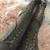 Lace Up Leather Pants