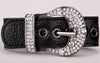 Leather Belt Bracelet Bangle for Women - designfullprint