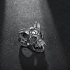 Vintage Biker Gothic Goat Skull Rings