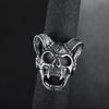Vintage Biker Gothic Goat Skull Rings