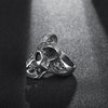 Vintage Biker Gothic Goat Skull Rings