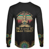 Gift For Hippie Im Mostly Peace Love Hippie Yoga Pullover Hoodie