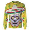 Cinco de Mayo Mexican 3D SKull Hoodie/ Long-Sleeve/ T-Shirt/ Tank/ Monokini 001