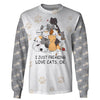 I Just Freaking Love Cats Gifts For Cat Lovers Hoodie US Unisex Size Hoodie Longsleeve Zipup Gifts For Cat Lovers