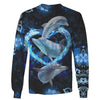 Dolphin Lovers Dolphin Hoodie US Unisex Size Hoodie Longsleeve Zipup