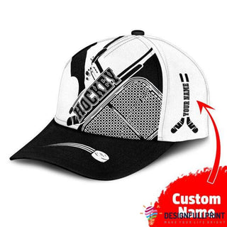 Personalized Love Hockey Classic  Cap HG