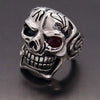 Huge Skull Zirconia Eye Biker Ring