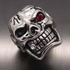 Huge Skull Zirconia Eye Biker Ring