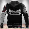 Gift For Viking Lover Viking Fenrir All Over Viking Hoodie HG