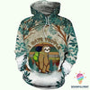 Gift For Camper Sloth Cheer Up I Hate People Camping Hoodie LN Cute Sloth