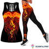 Phoenix Tattoo Fire Tank Top And Leggings Set HG