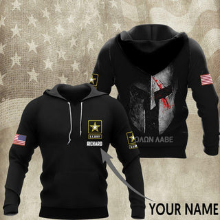 Gift For Army Army Spartan  Molon Labe  Personalized Unisex Size Hoodie Hoodie Military Hoodie Winter Soldier Hoodie Military