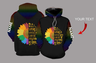 Pride Gift For LGBT LGBT Sunflowers Personalized US Unisex Size Hoodie