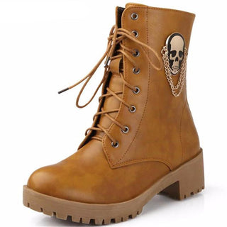 Skull Fashion Boots - designfullprint