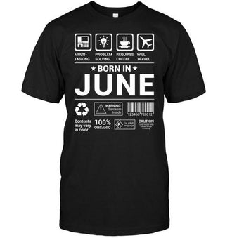 Multi-tasking Problem Solving Coffee Required June Birthday T-shirt - designfullprint