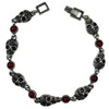 Resin Antique Silver Skull Charm Bracelets