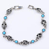 Resin Antique Silver Skull Charm Bracelets